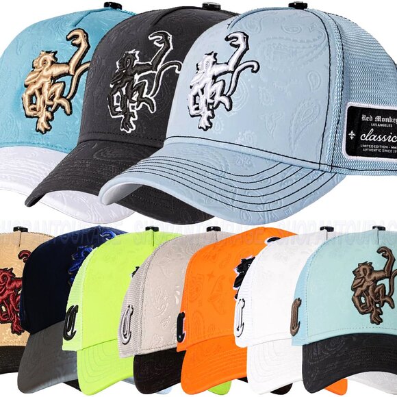 Red Monkey Classico` 25 New Limited Edition Unisex Trucker Hat Cap RM1537 - Picture 1 of 16